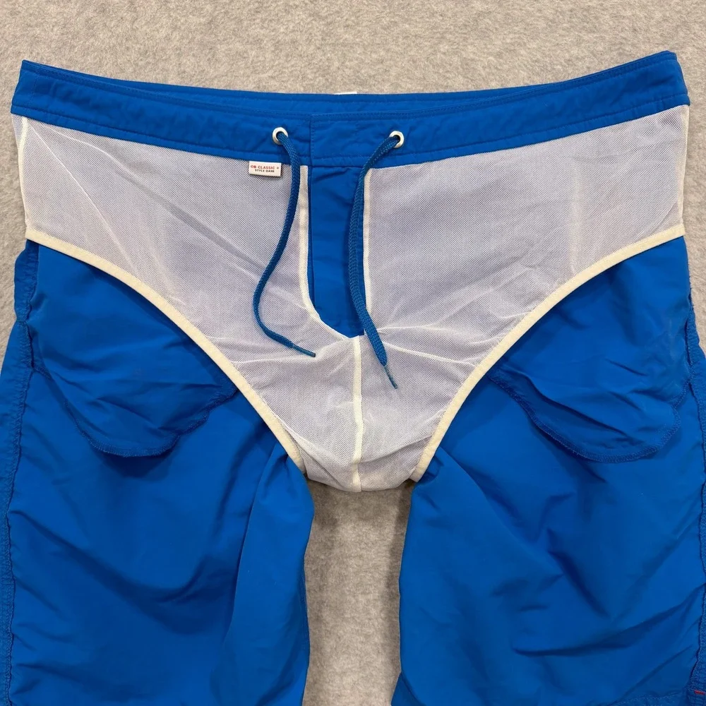 Orlebar Brown Shorts Mens 38 Blue Classic Dane Swim